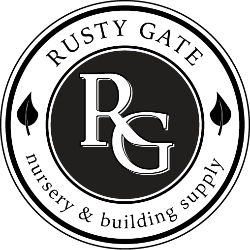 Rusty Gate Nursery & Building Supply Logo